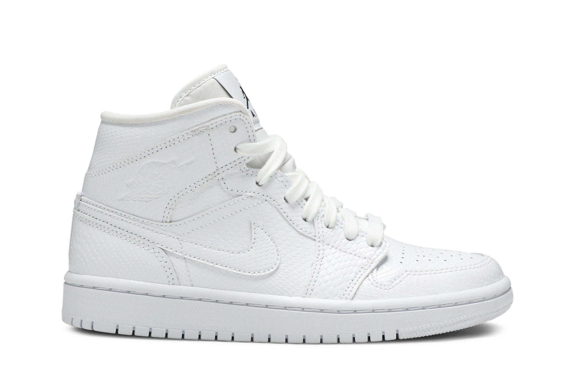 Wmns Air Jordan 1 Mid Blanc Peau De Serpent Suisse