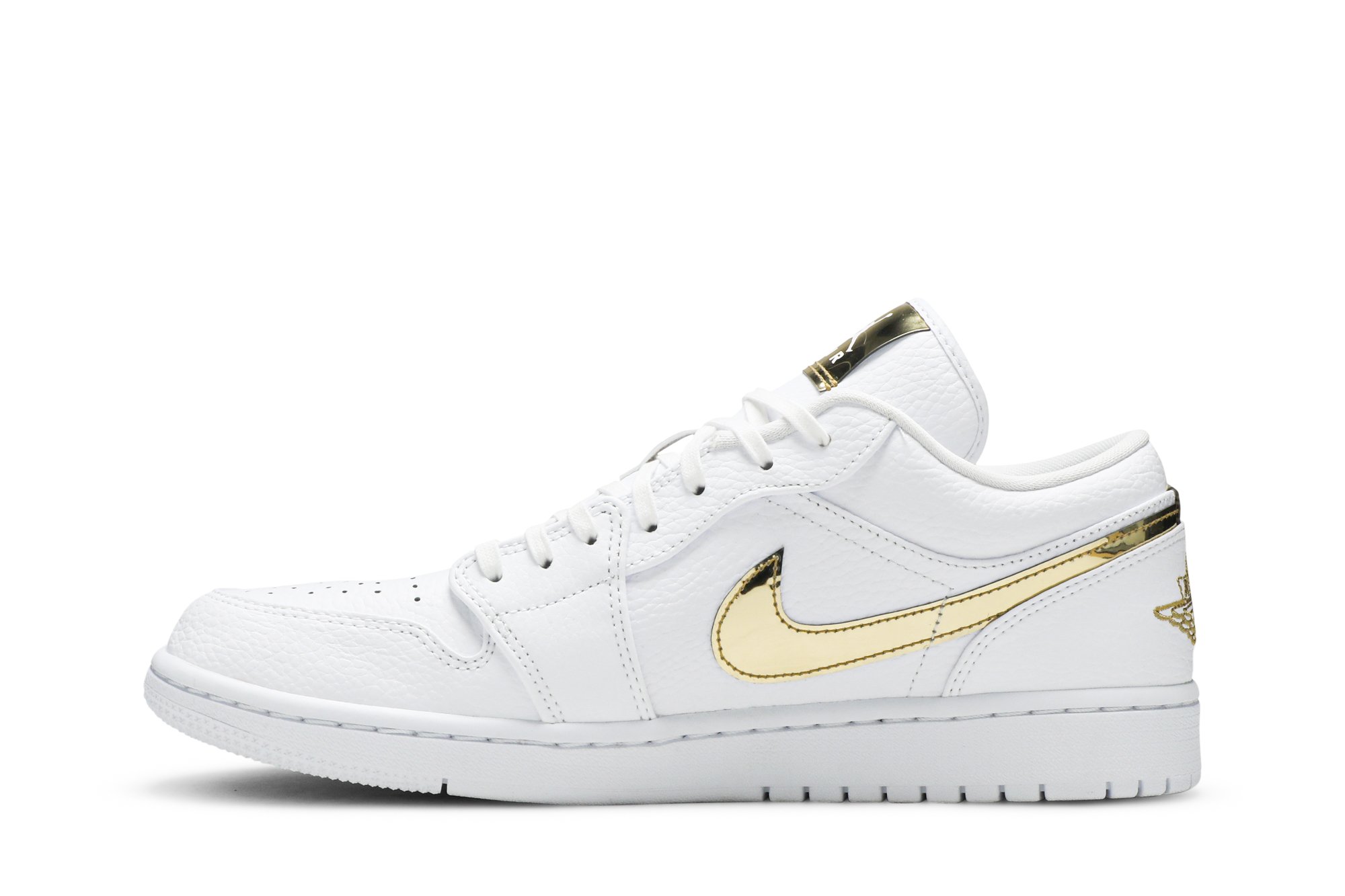 Wmns Air Jordan 1 Retro Low Blanc Métallique Or Suisse