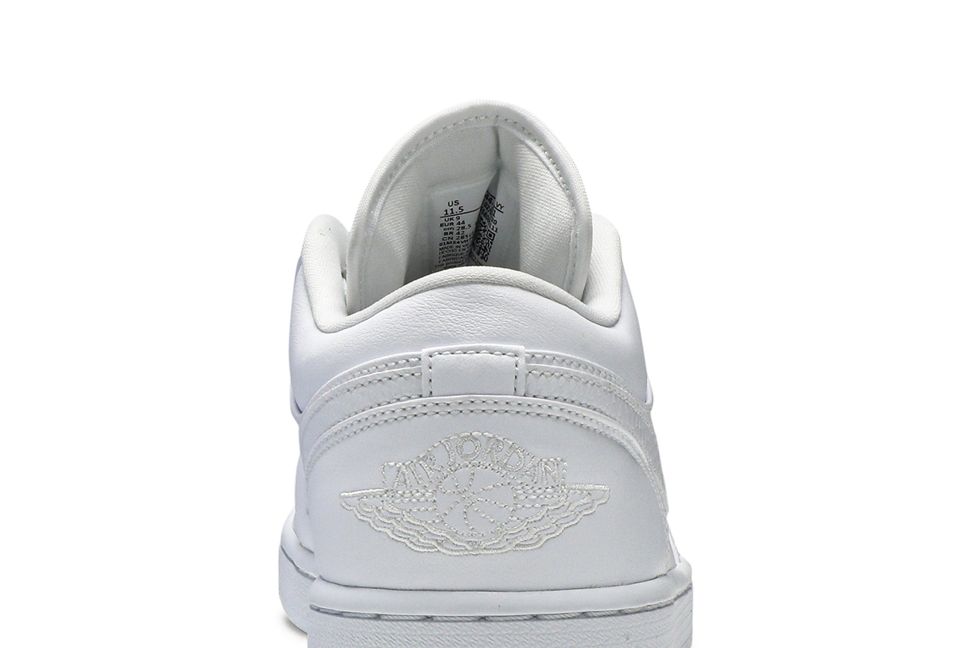 Wmns Air Jordan 1 Low Triple Blanc Suisse