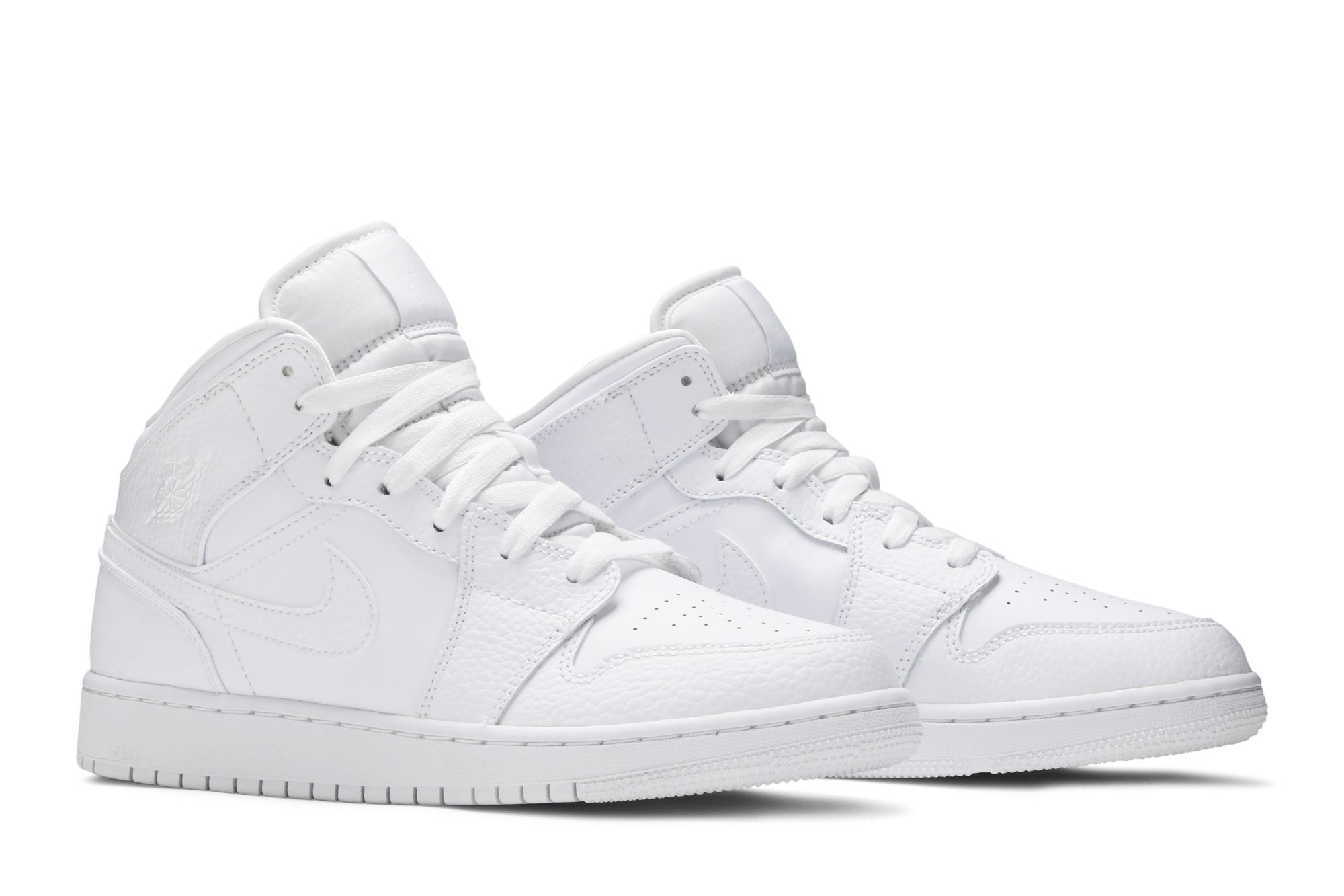 Air Jordan 1 Mid Gs Triple Blanc Suisse