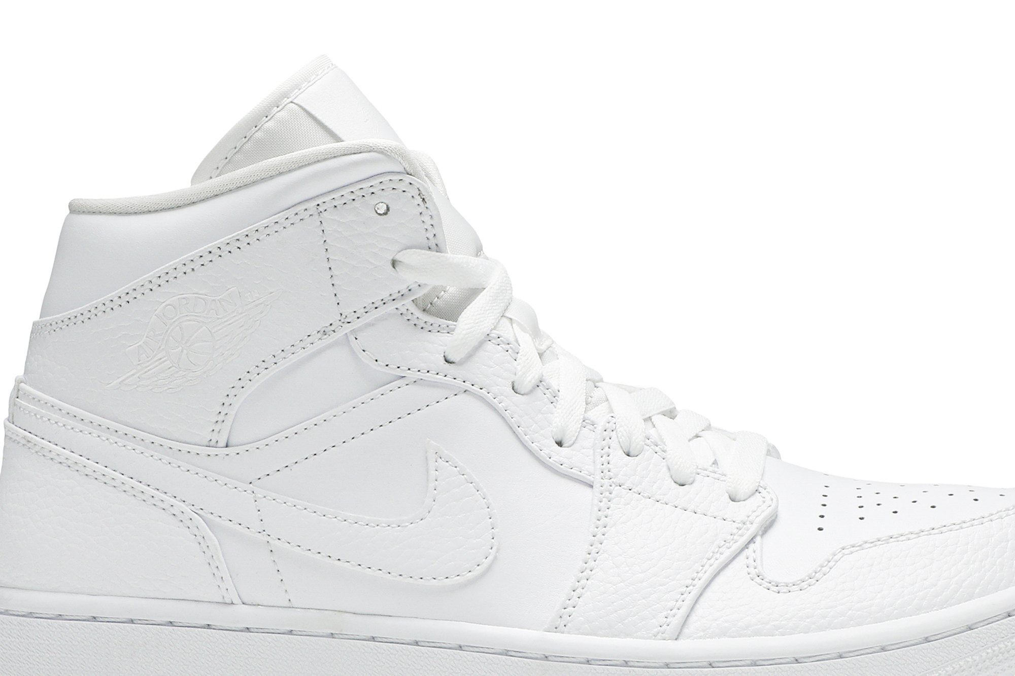 Air Jordan 1 Mid Triple Blanc Suisse