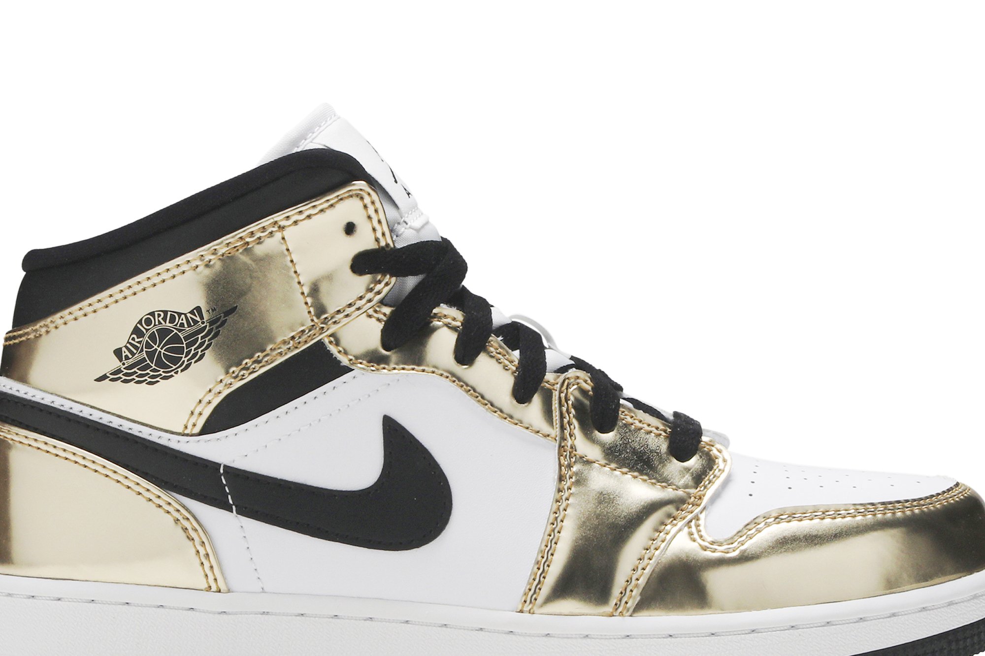 Air Jordan 1 Mid Se Gs Métallique Or Suisse