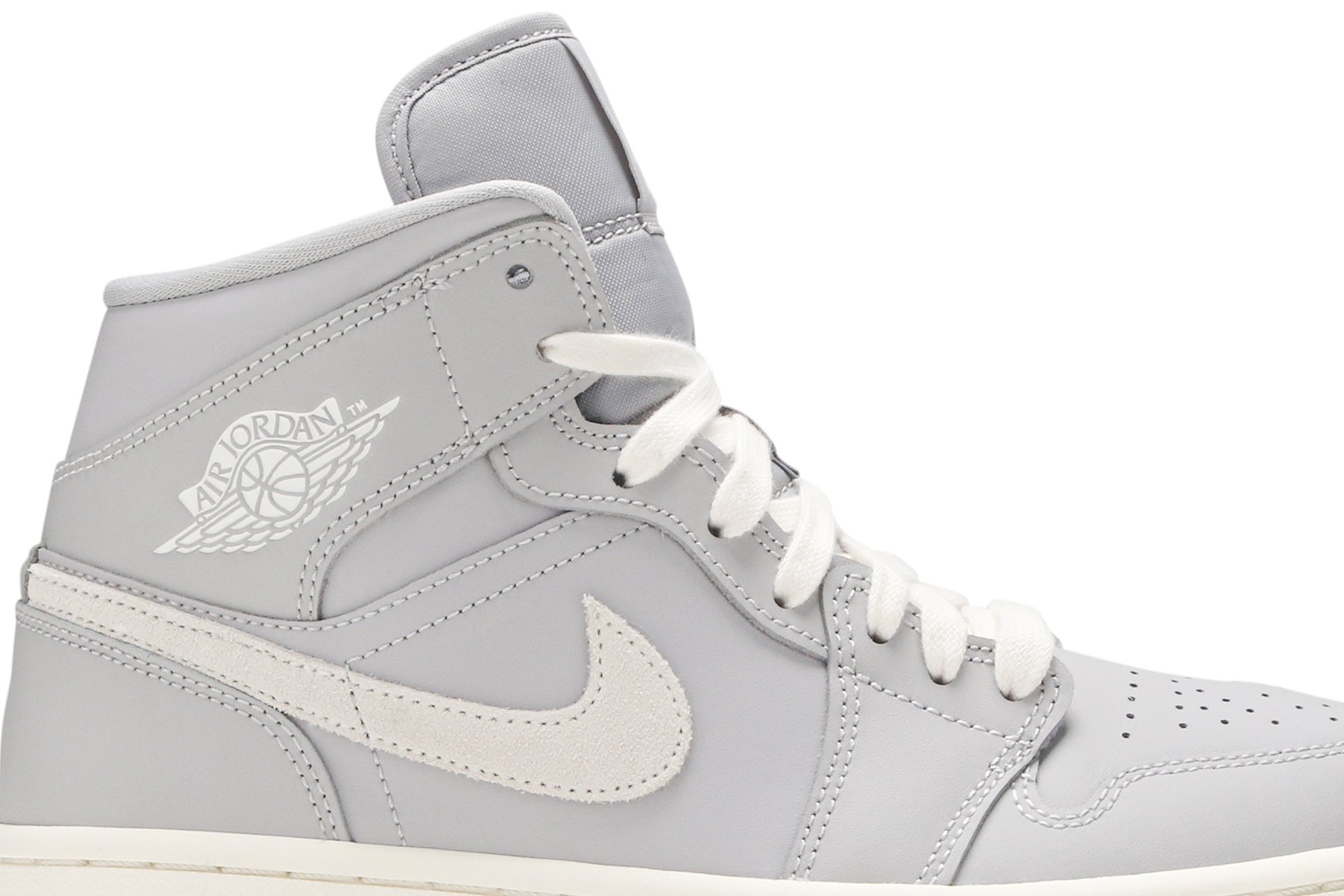 Wmns Air Jordan 1 Mid Grey Light Bone Suisse