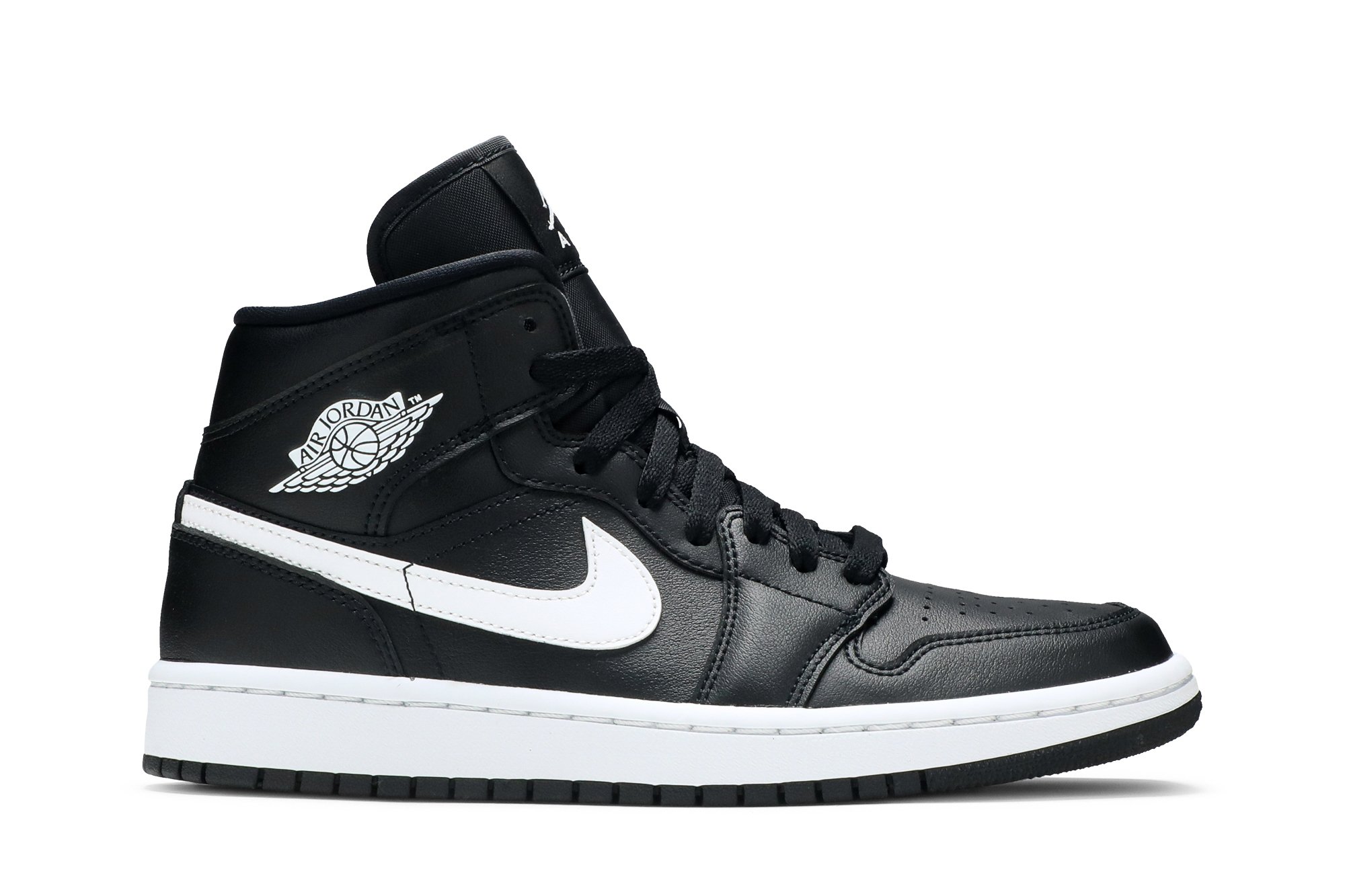 Wmns Air Jordan 1 Mid Noir Blanc Suisse