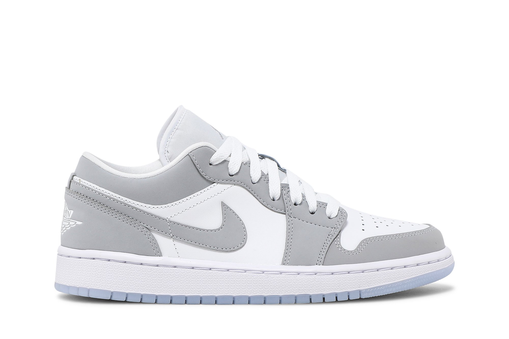 Wmns Air Jordan 1 Low Blanc Loup Gris Suisse