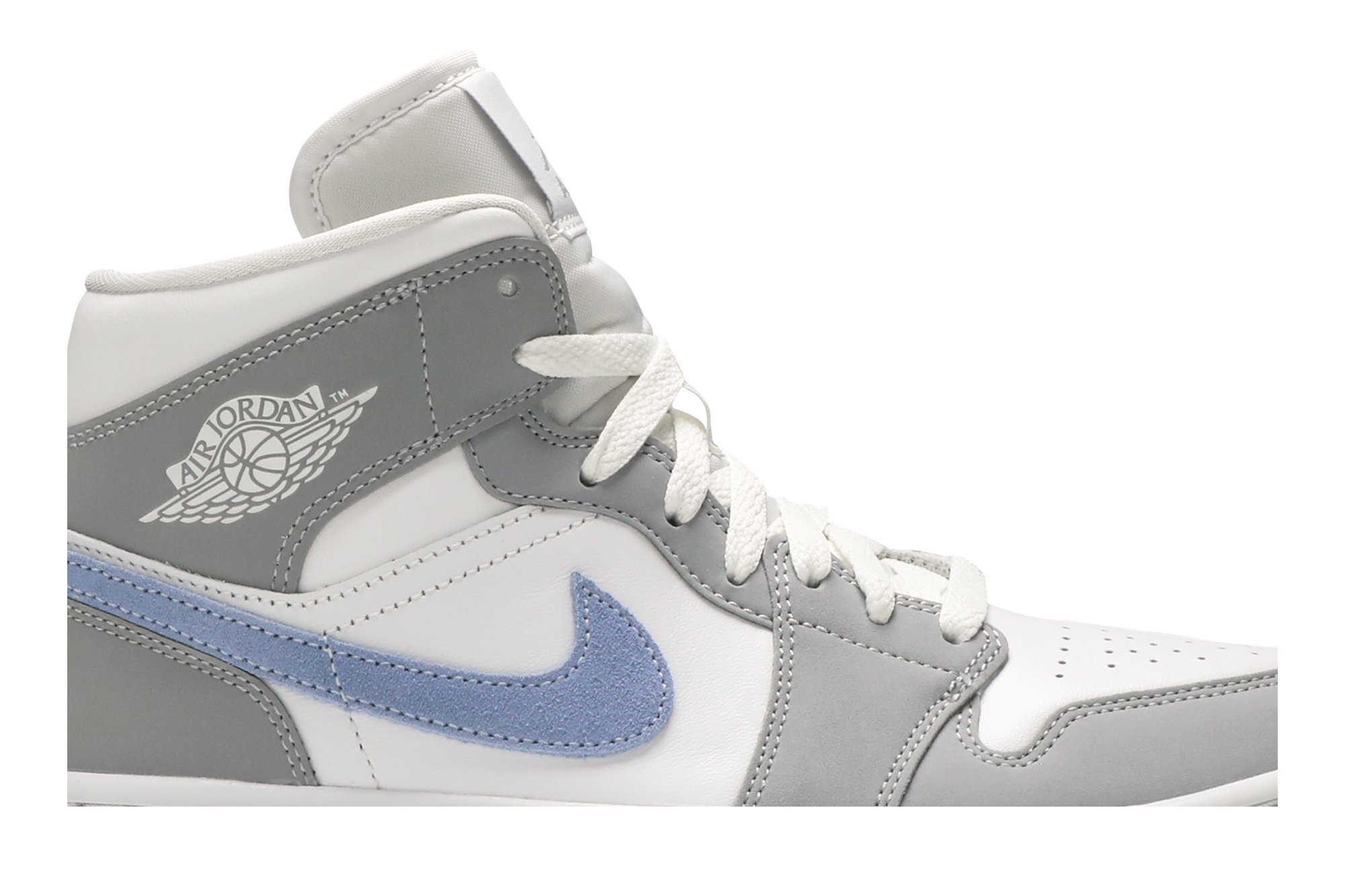 Wmns Air Jordan 1 Mid Wolf Gris Aluminium Suisse