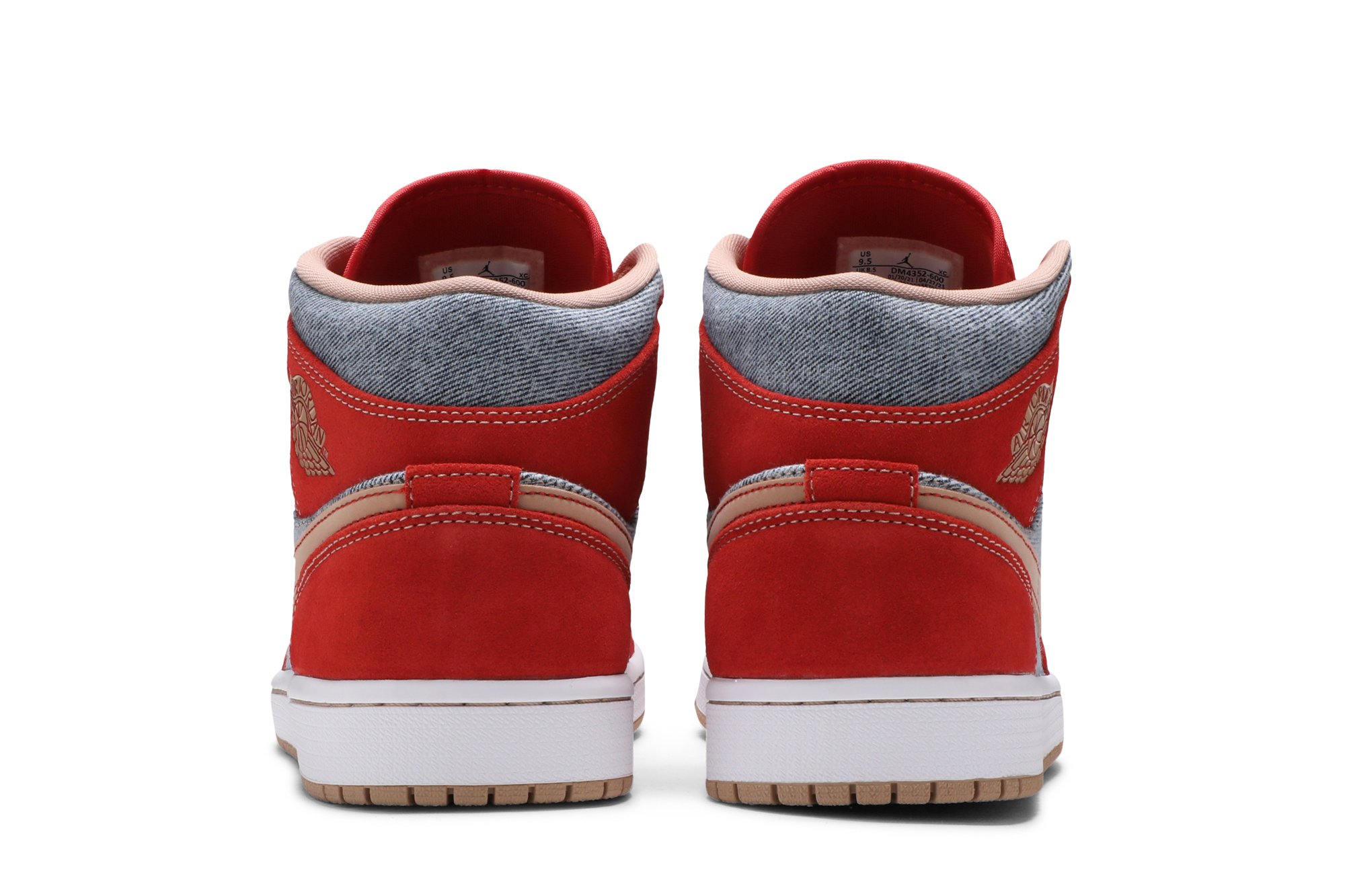 Air Jordan 1 Mid Denim Rouge Suisse