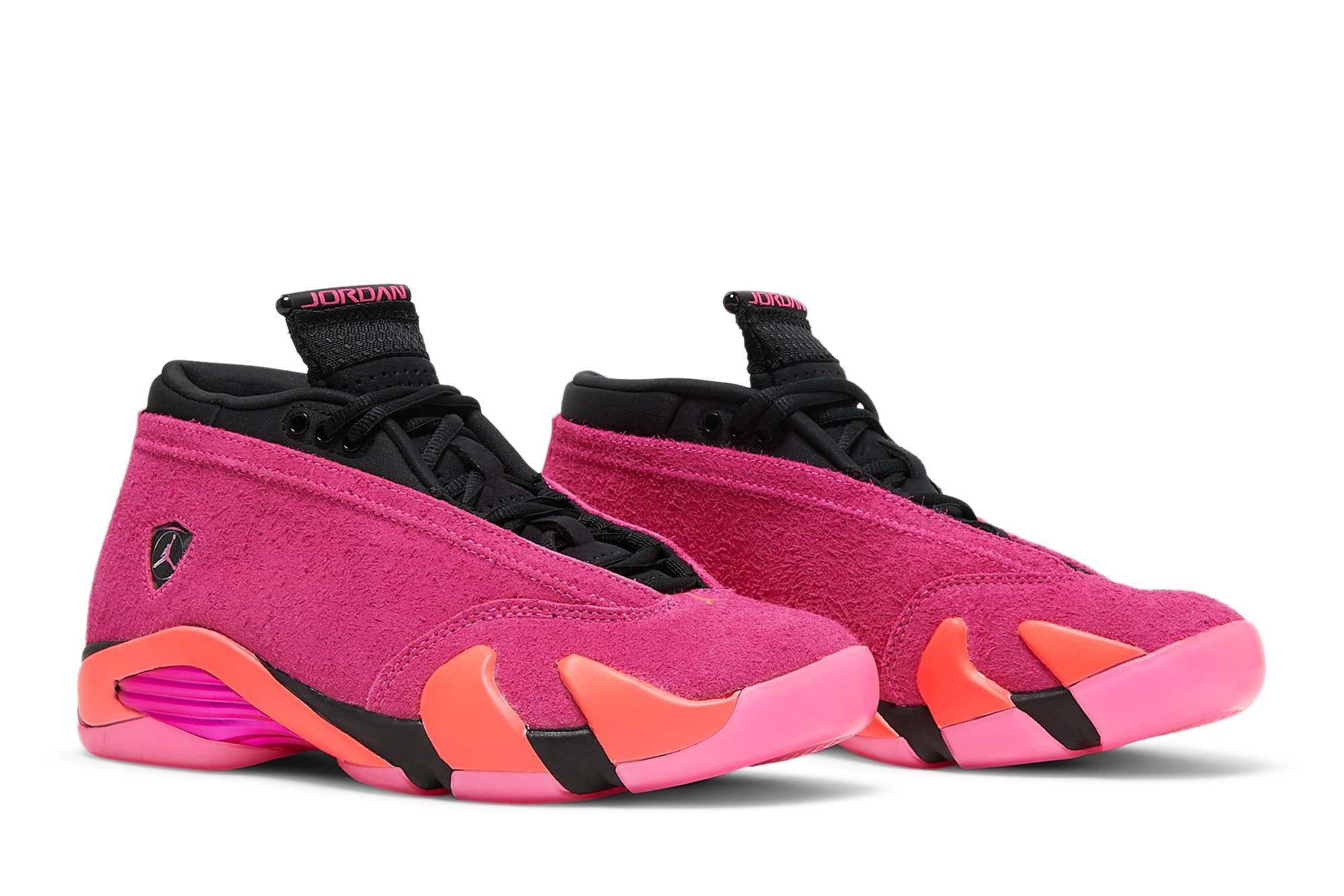 Wmns Air Jordan 14 Retro Low Shocking Rose Suisse