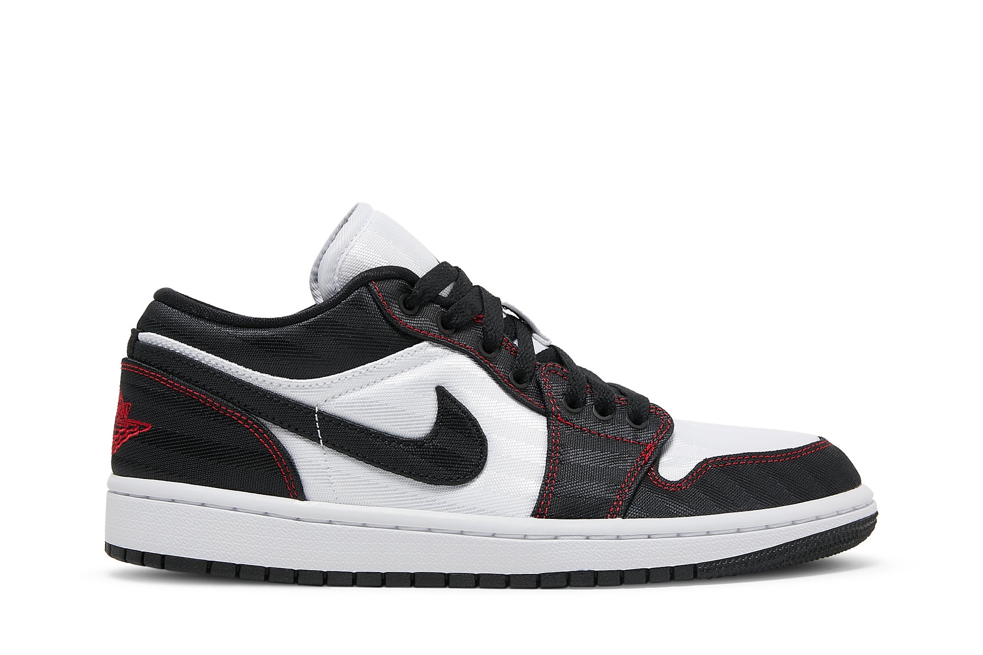 Wmns Air Jordan 1 Low Se Blanc Noir Rouge Suisse