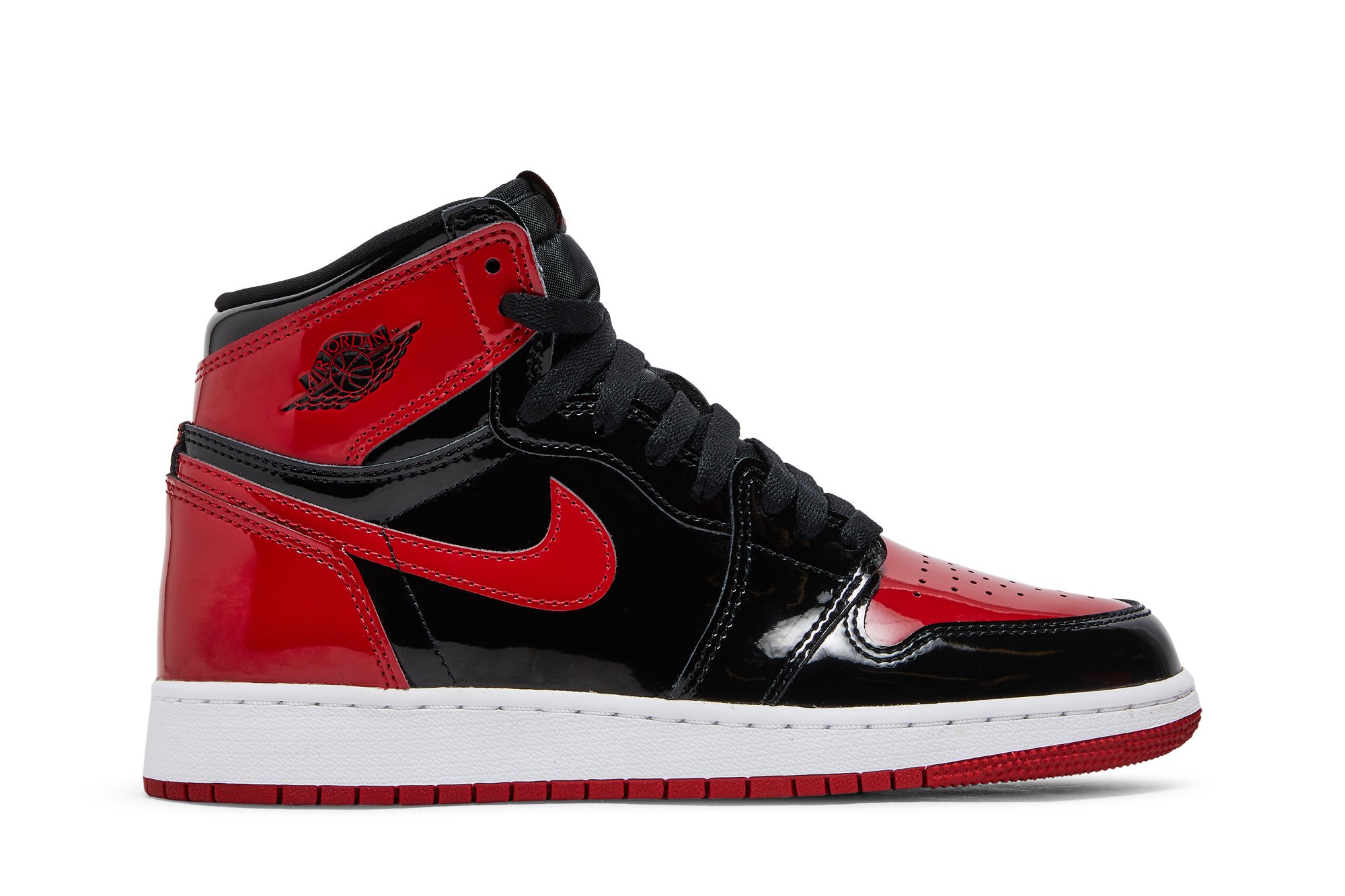 Air Jordan 1 Retro High Og Gs Patent Bred Suisse