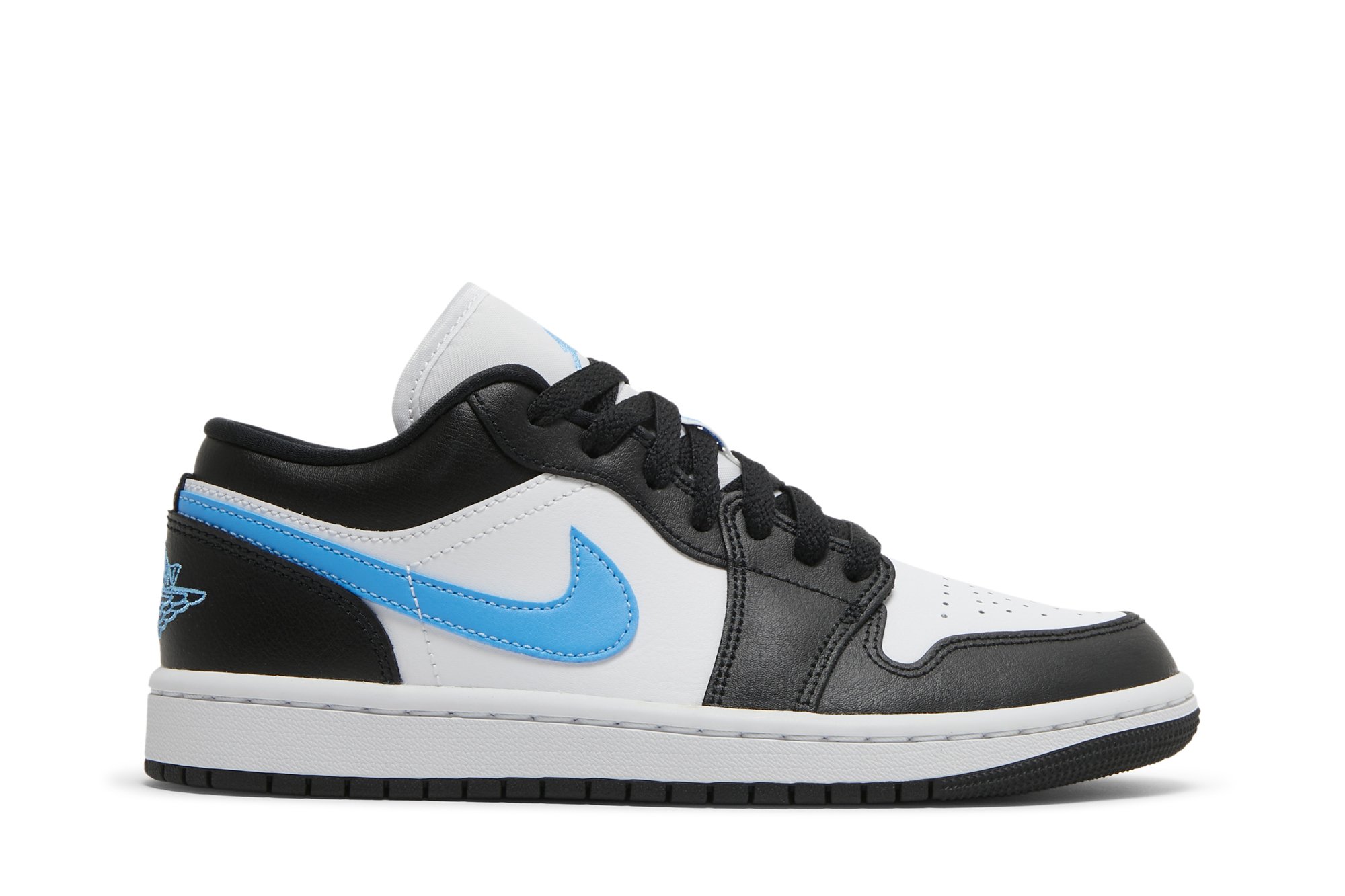 Wmns Air Jordan 1 Low Noir Université Bleu Suisse