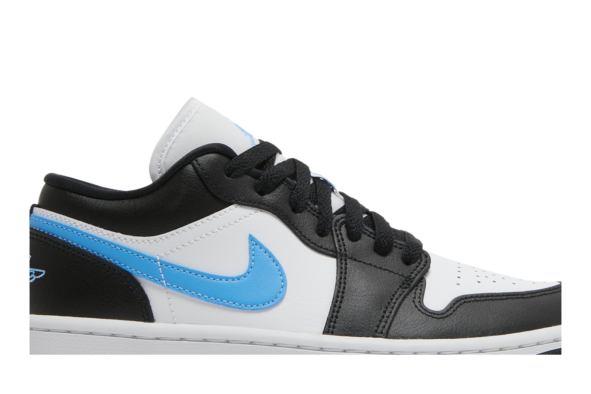 Wmns Air Jordan 1 Low Noir Université Bleu Suisse