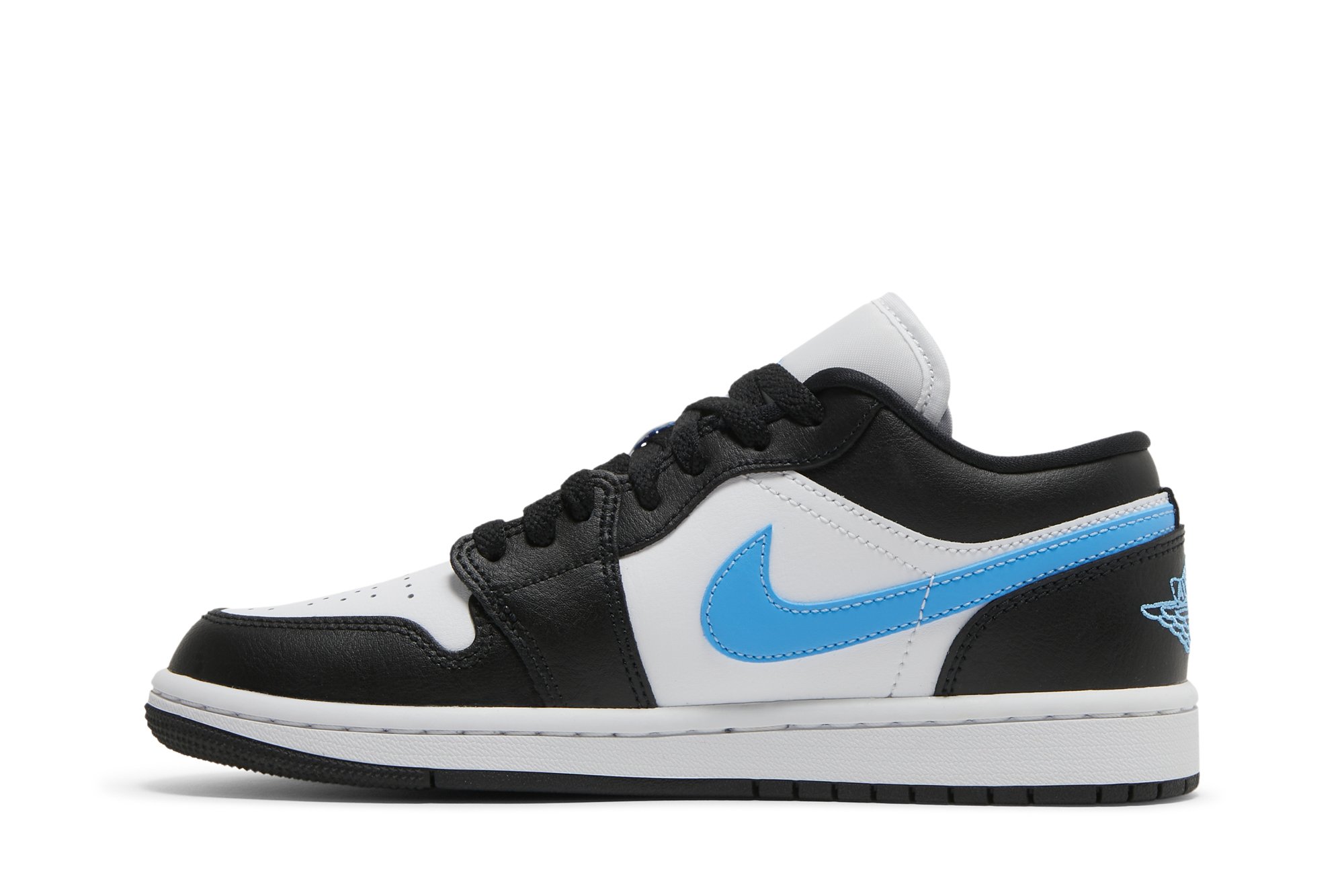 Wmns Air Jordan 1 Low Noir Université Bleu Suisse