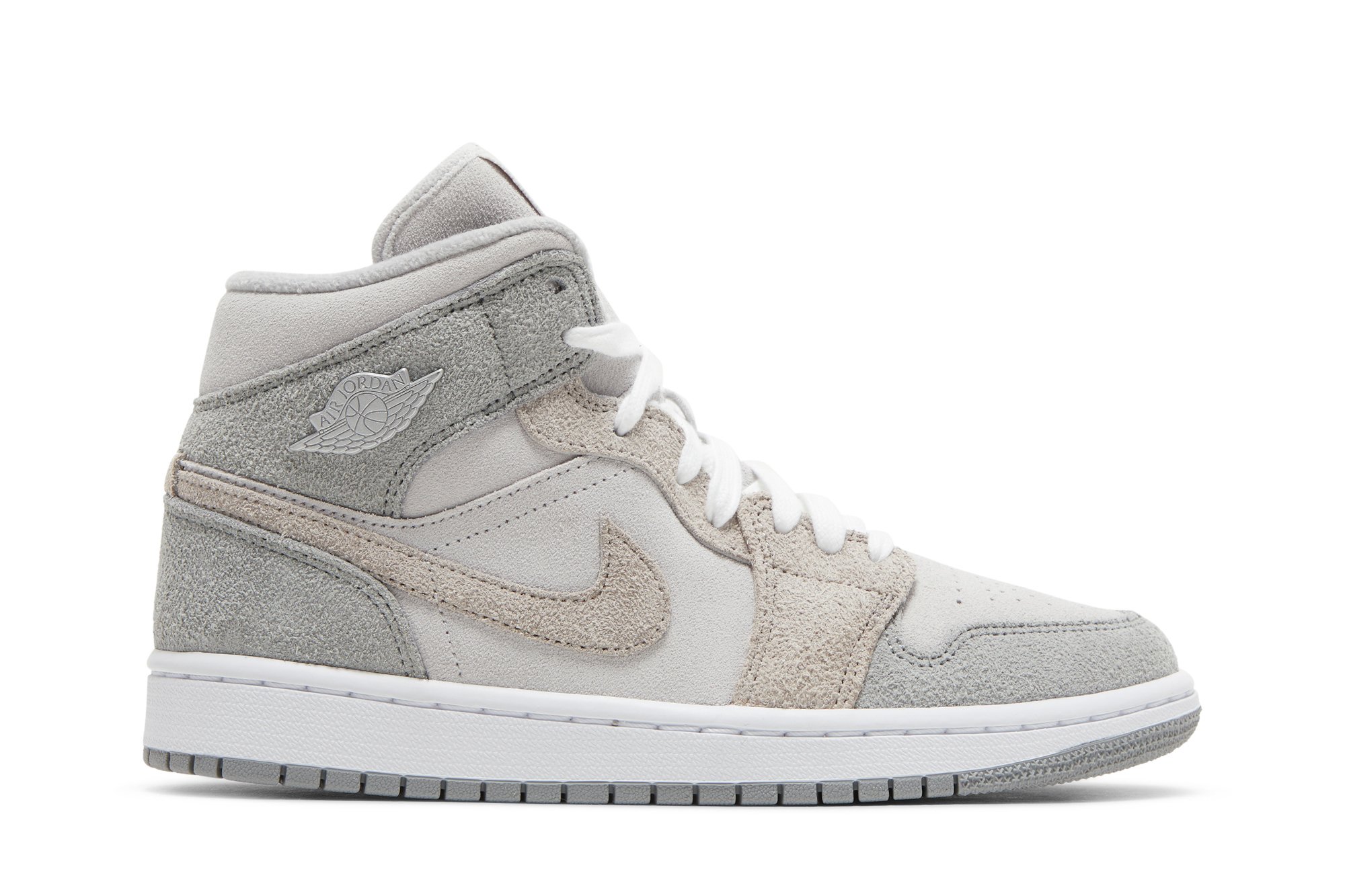 Wmns Air Jordan 1 Mid Se Particule Gris Suisse