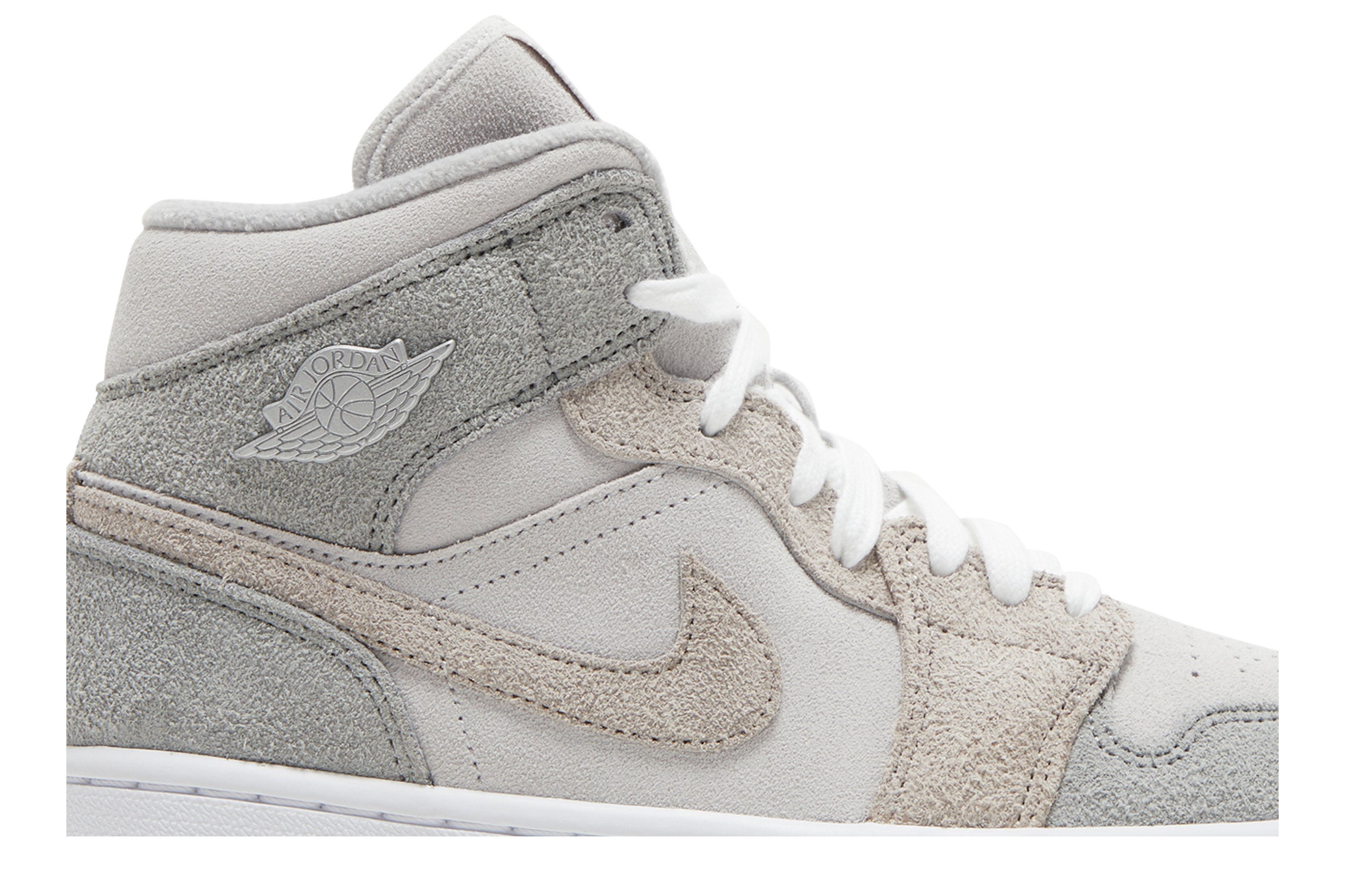 Wmns Air Jordan 1 Mid Se Particule Gris Suisse