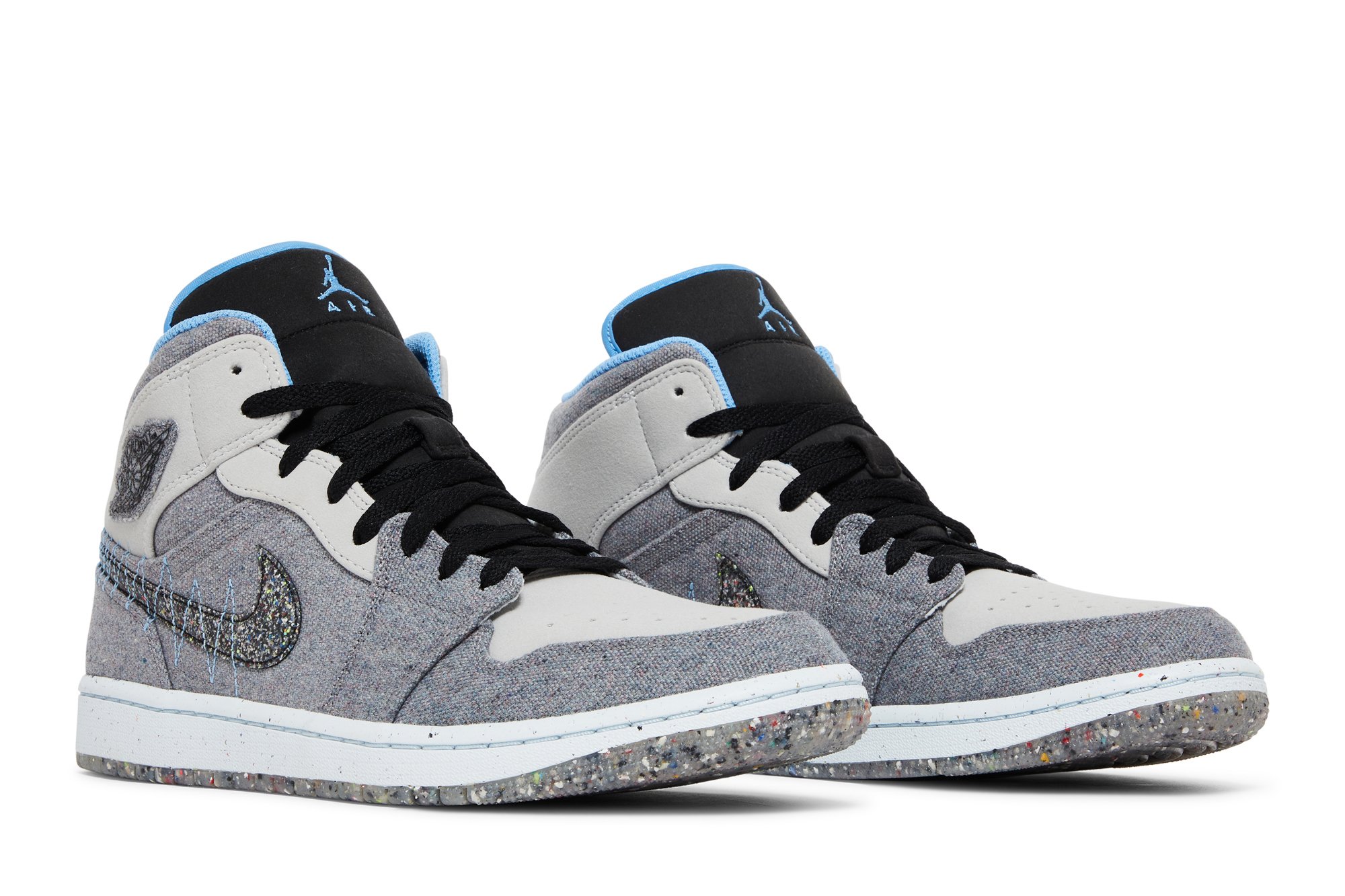 Air Jordan 1 Mid Cratère Gris Université Bleu Suisse