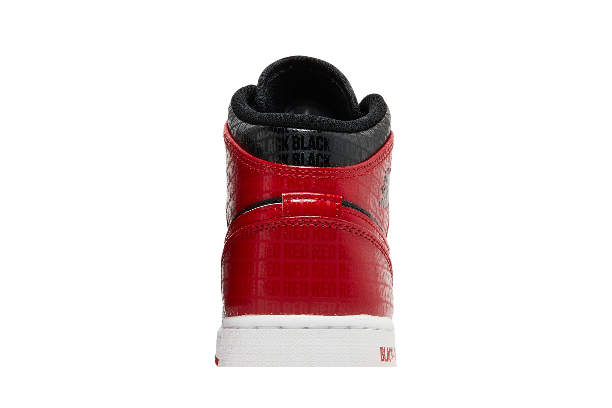 Air Jordan 1 Mid Ss Gs Noir Rouge Bred Suisse