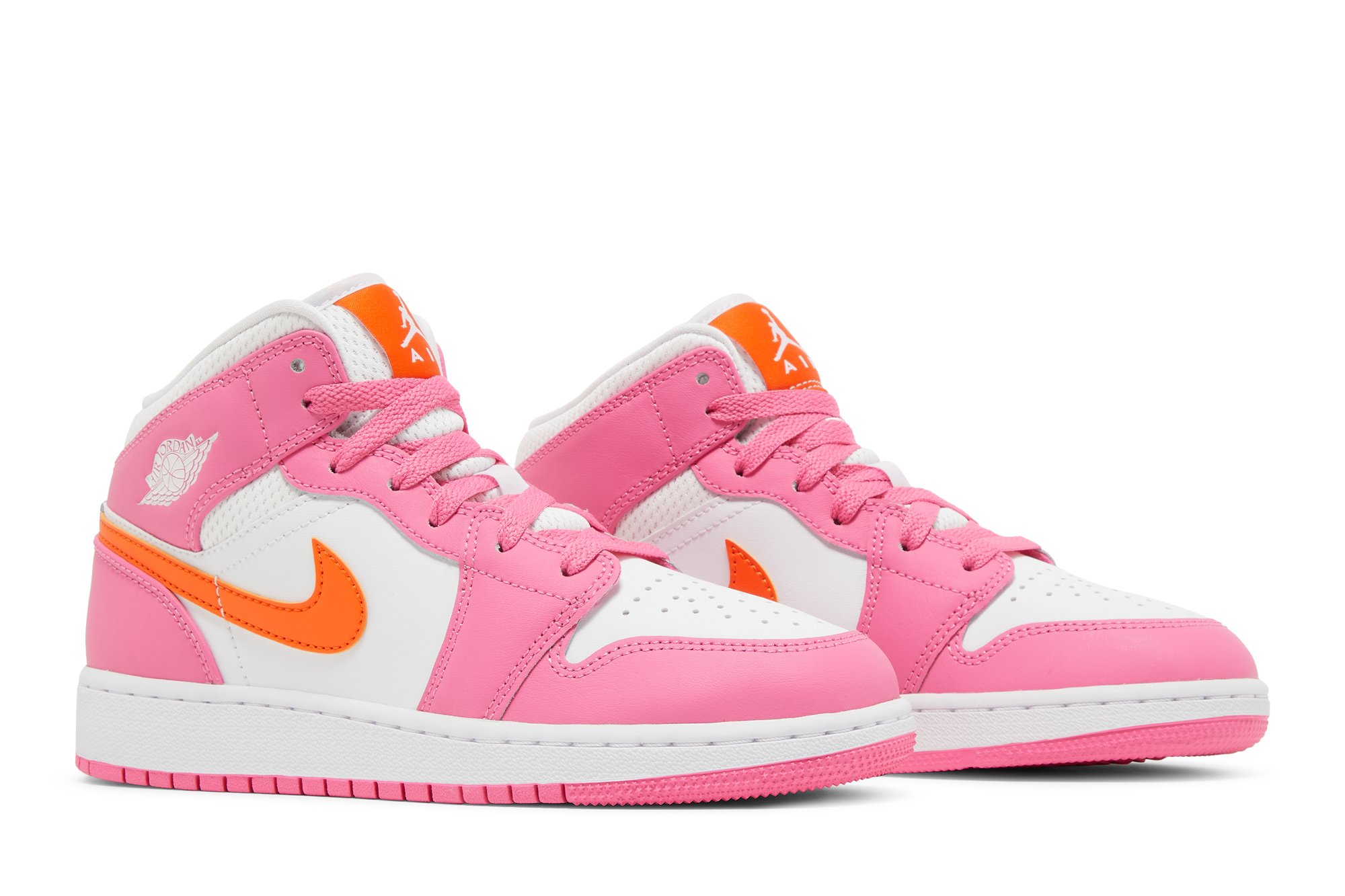 Air Jordan 1 Mid Gs Pinksicle Orange Suisse