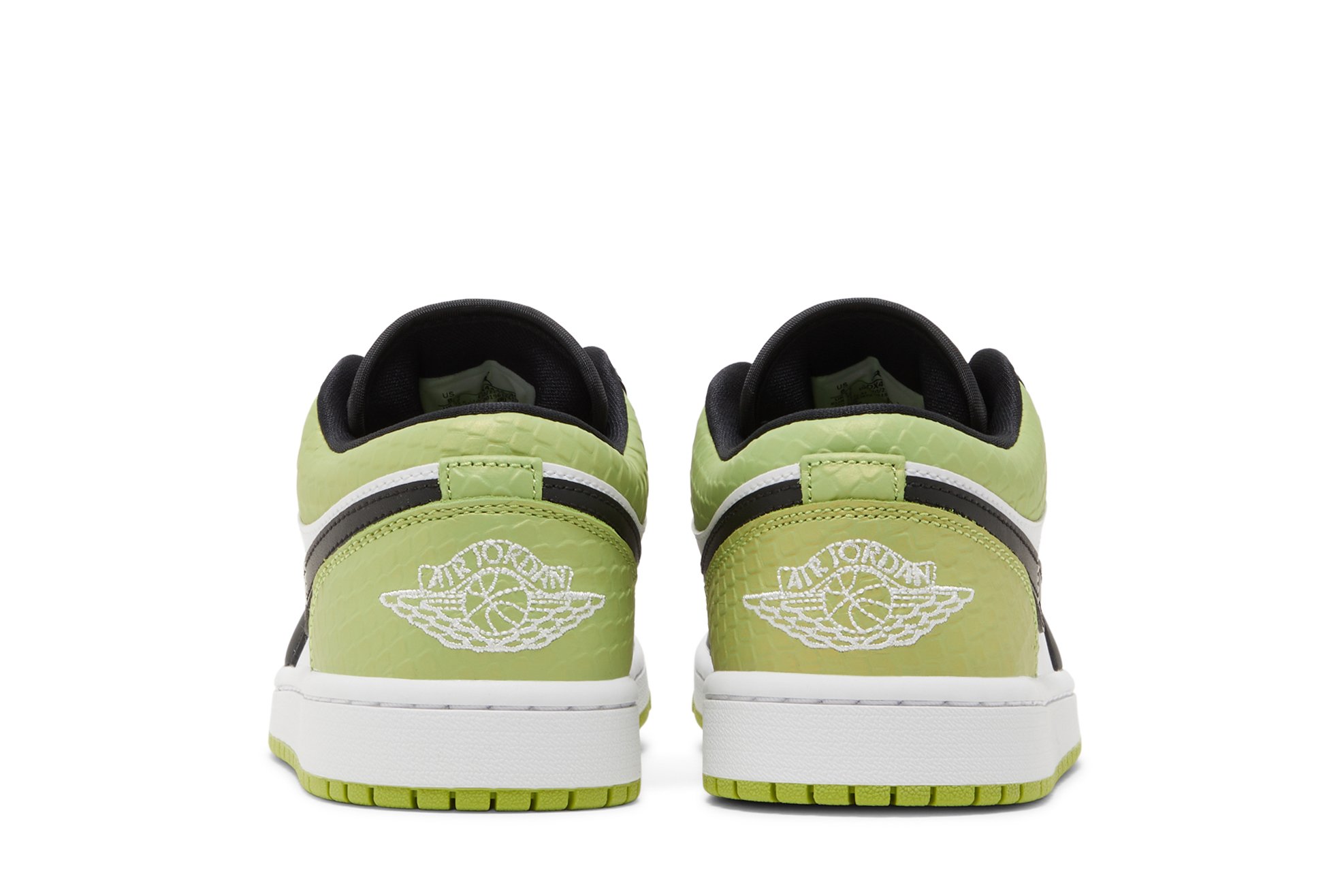 Wmns Air Jordan 1 Low Se Vivid Green Snakeskin Suisse