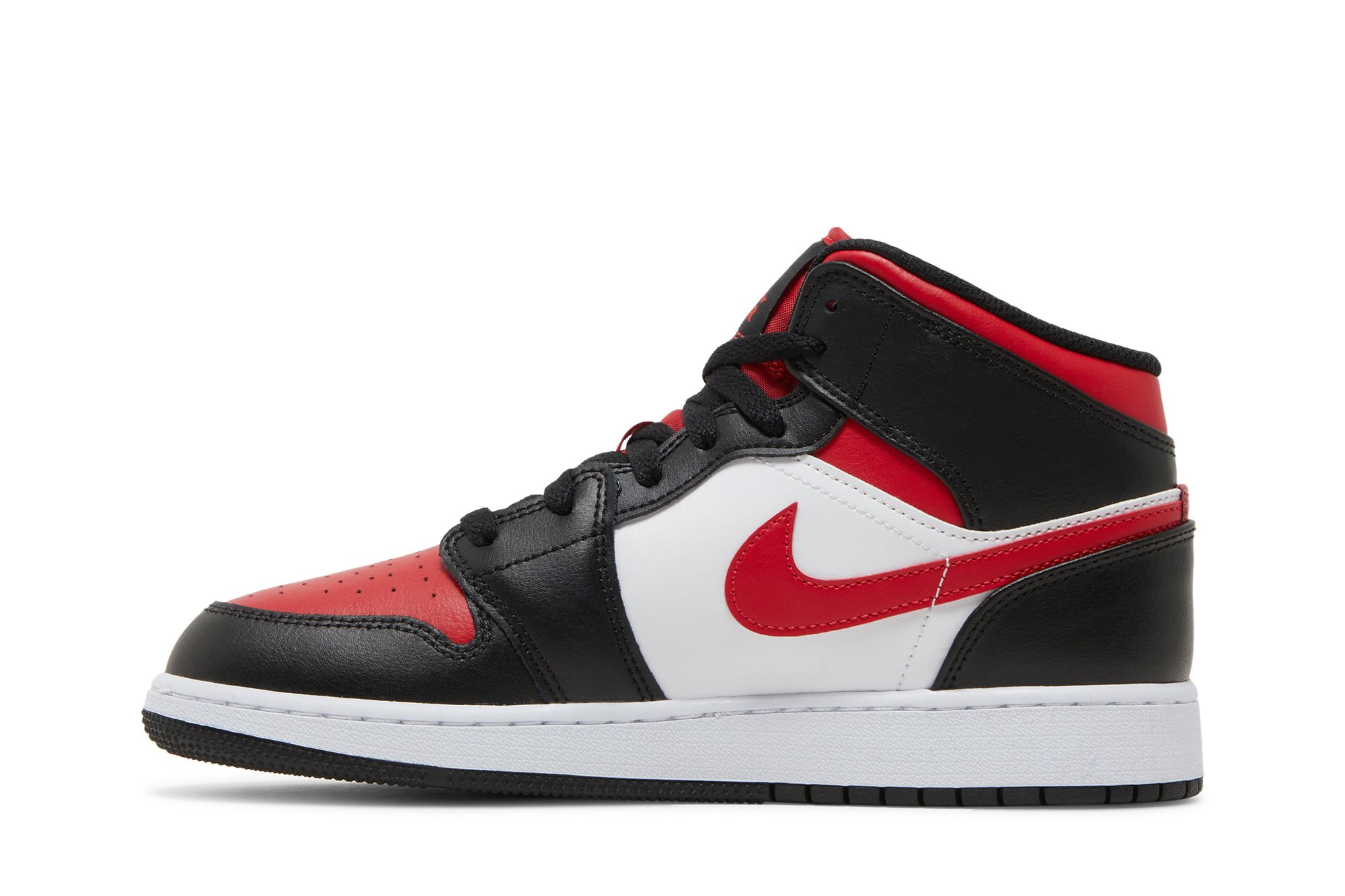 Air Jordan 1 Mid Gs Noir Feu Rouge Suisse