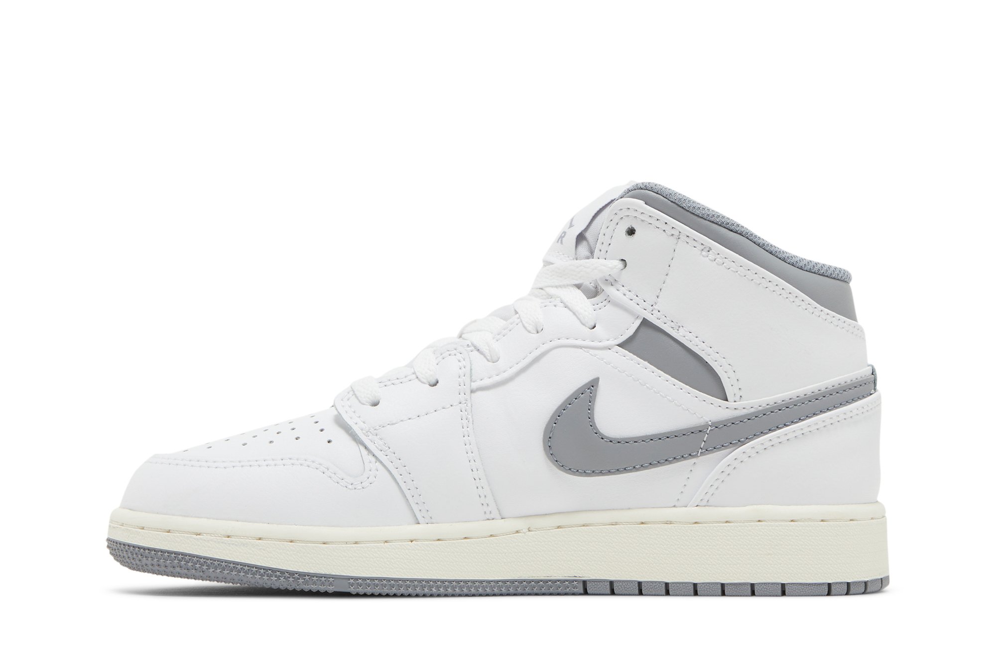 Air Jordan 1 Mid Gs Gris Neutre Suisse