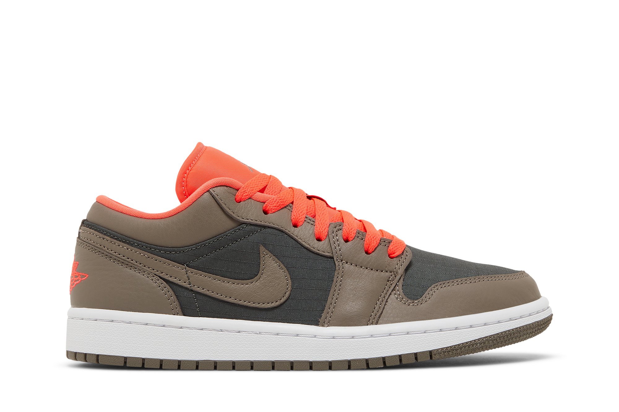 Wmns Air Jordan 1 Low Se Noir Olive Brillant Cramoisi Suisse