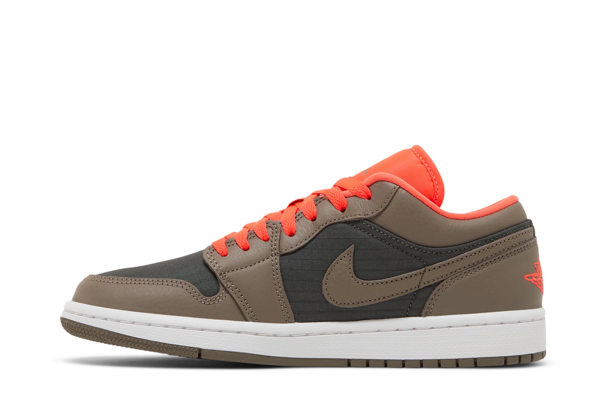 Wmns Air Jordan 1 Low Se Noir Olive Brillant Cramoisi Suisse