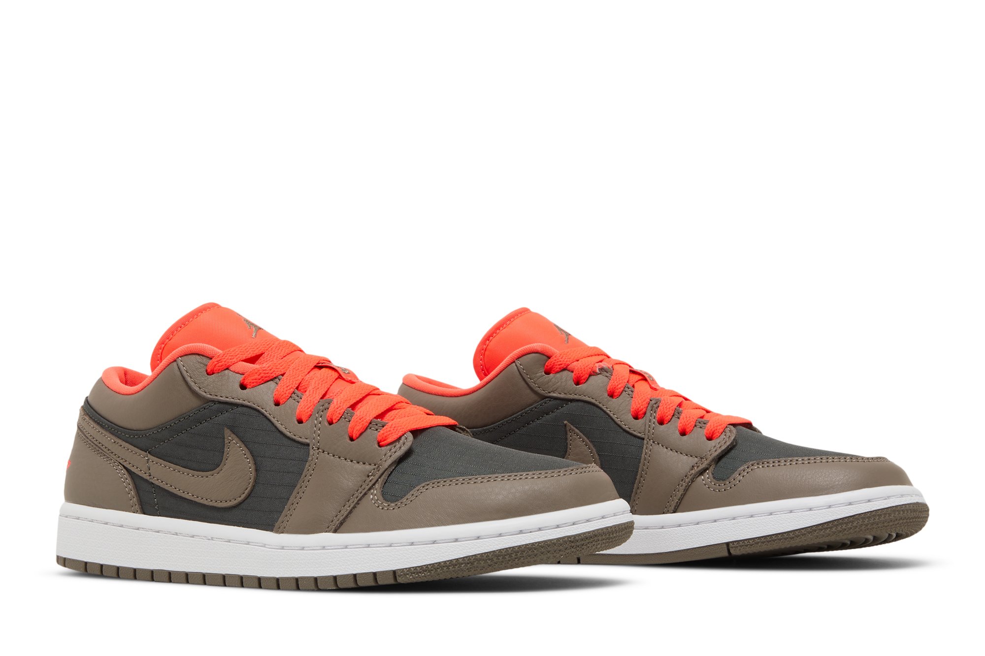 Wmns Air Jordan 1 Low Se Noir Olive Brillant Cramoisi Suisse
