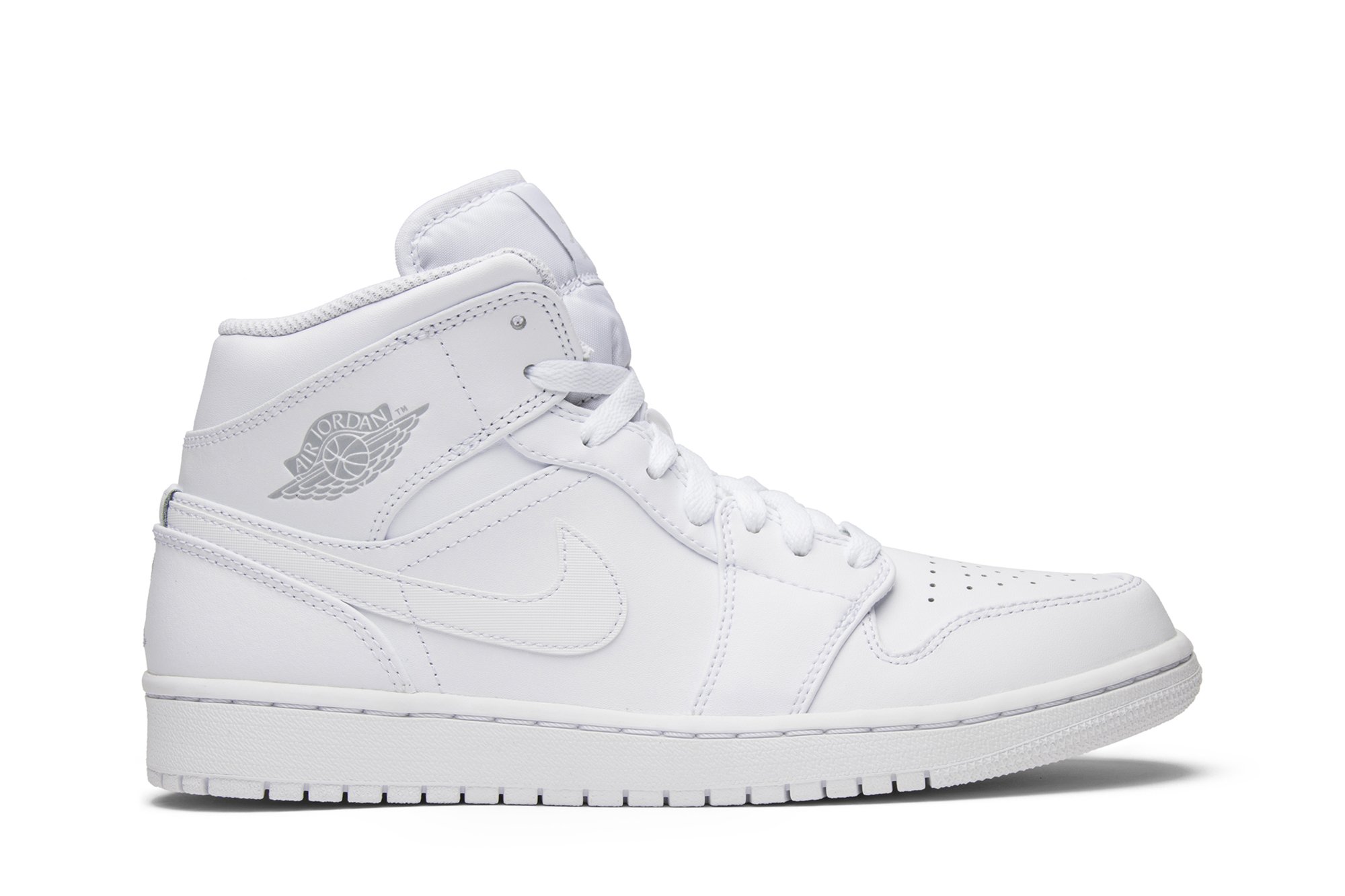 Air Jordan 1 Retro Mid Triple Blanc Suisse