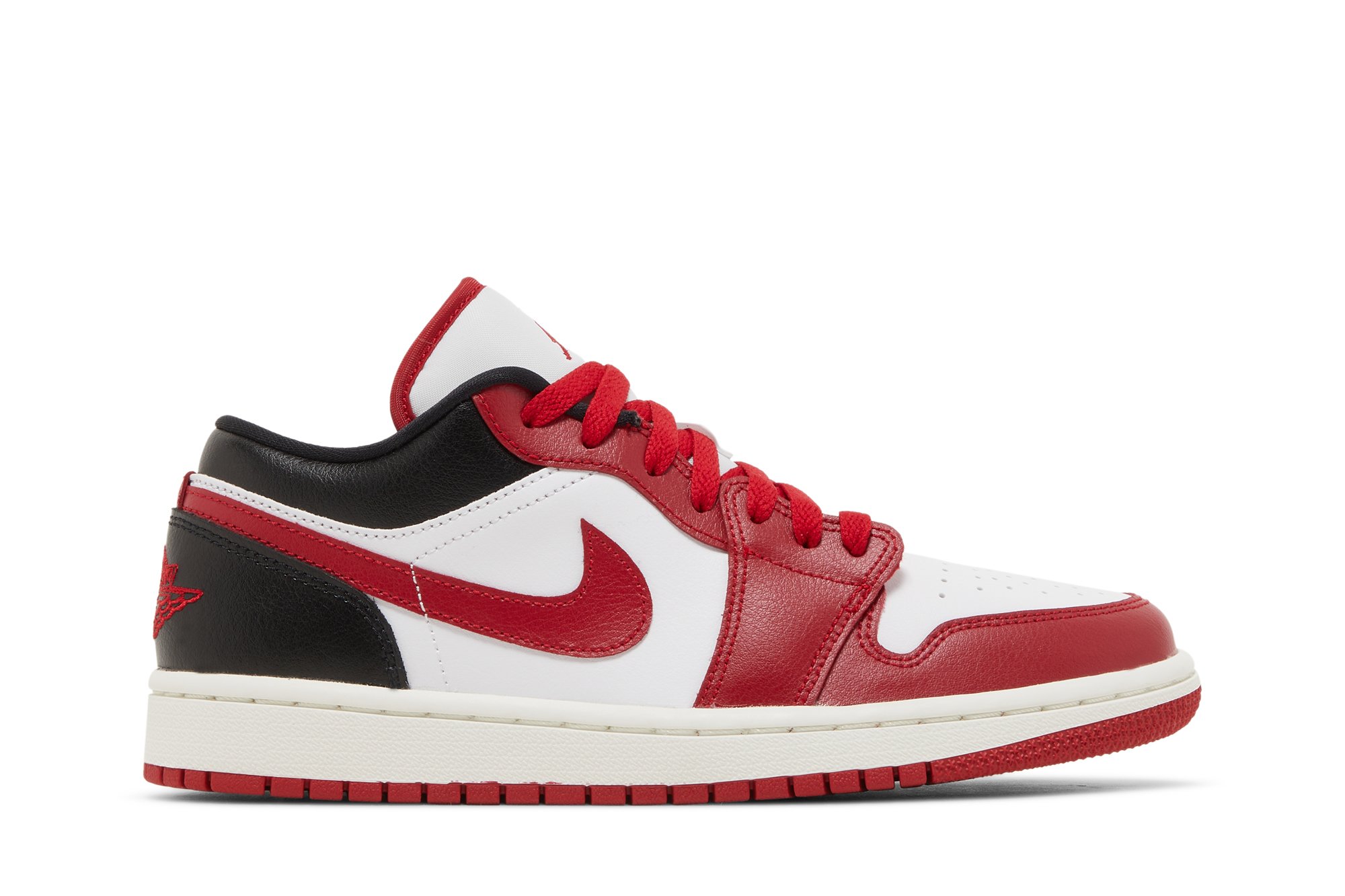 Wmns Air Jordan 1 Low Blanc Gym Rouge Suisse