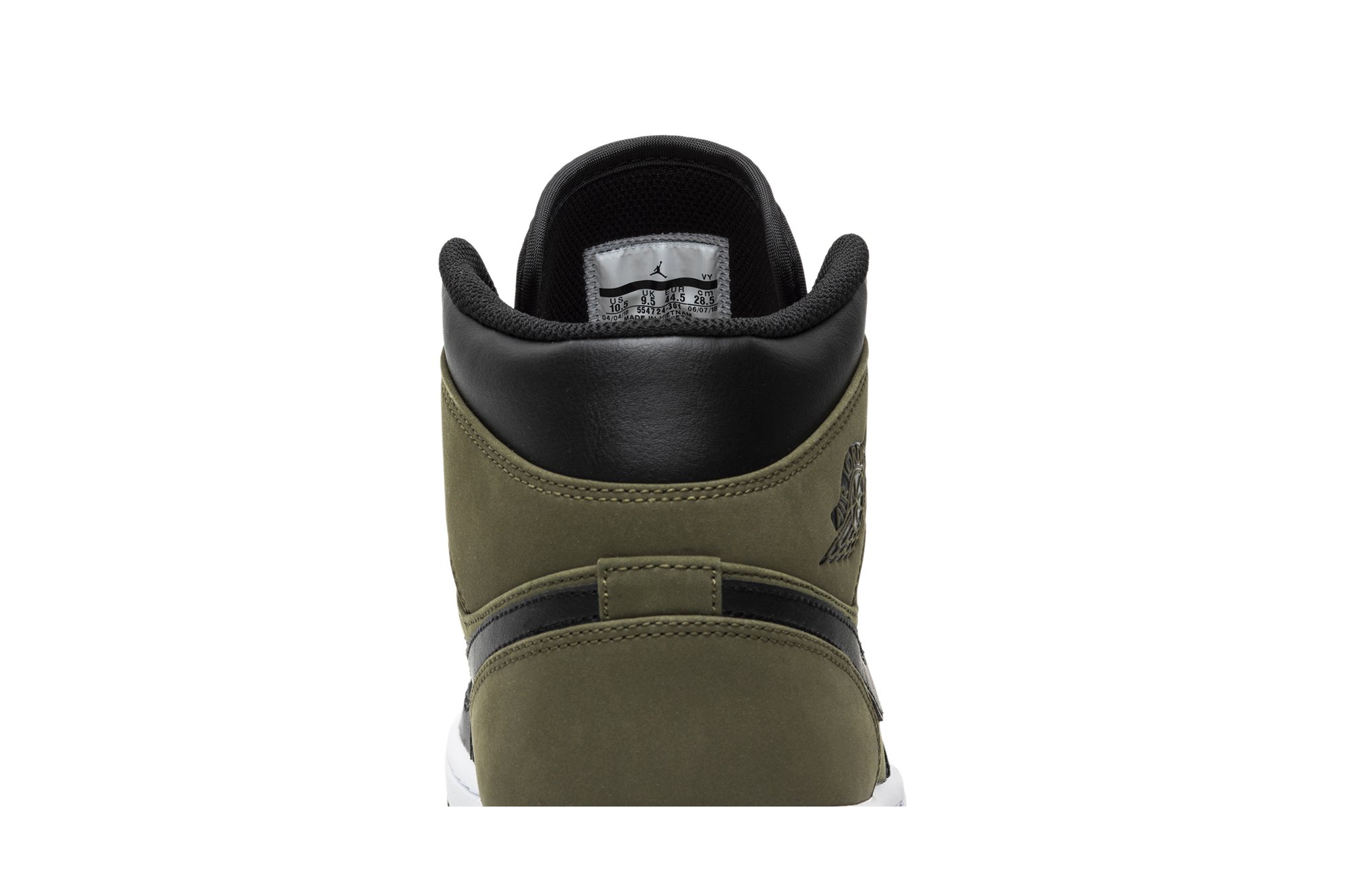 Air Jordan 1 Mid Toile Olive Suisse