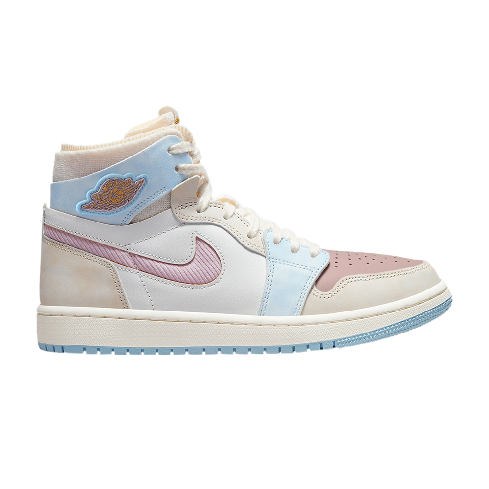 Wmns Air Jordan 1 High Zoom Comfort Rose Oxford Prune Brouillard Suisse
