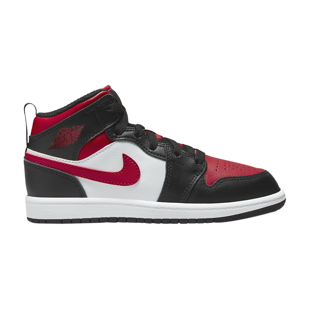 Air Jordan 1 Mid Ps Noir Feu Rouge Suisse
