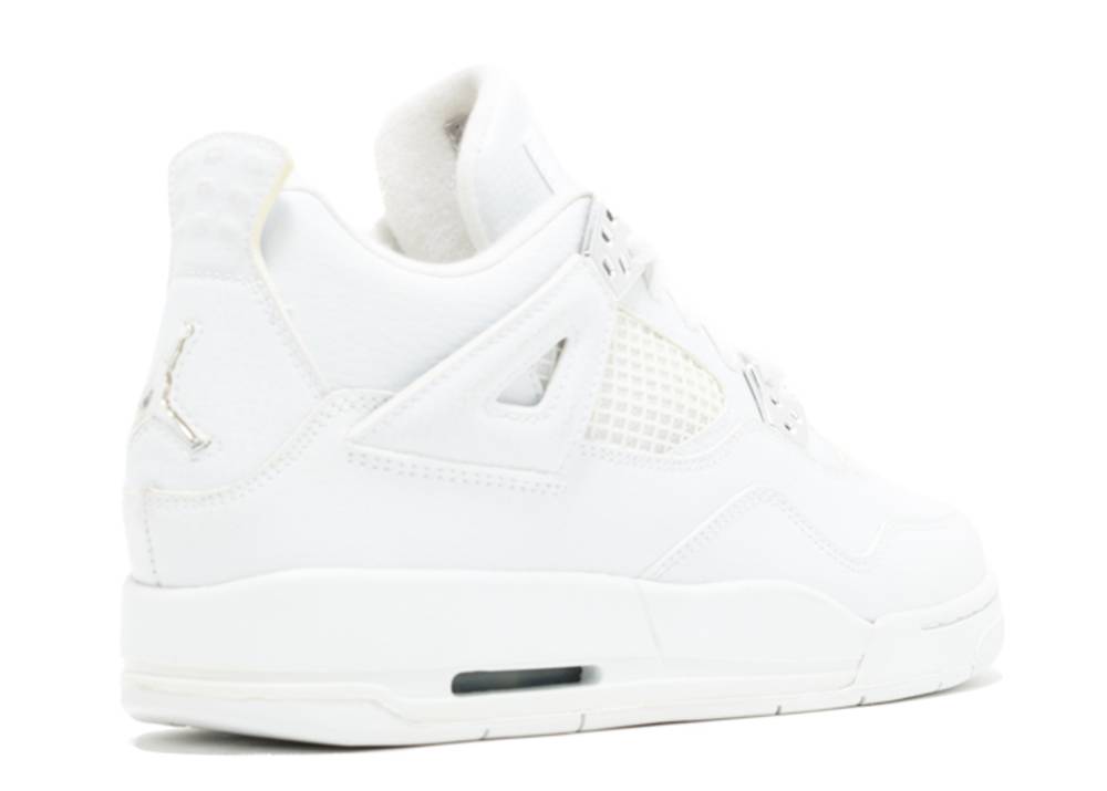 Air Jordan 4 Retro Gs Argent Pur Blanc Suisse