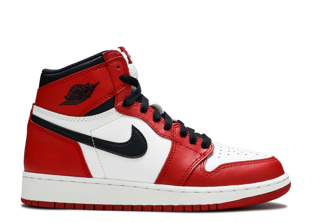 Air Jordan 1 Retro High Og Gs Chicago 2015 Chicago Blanc Suisse