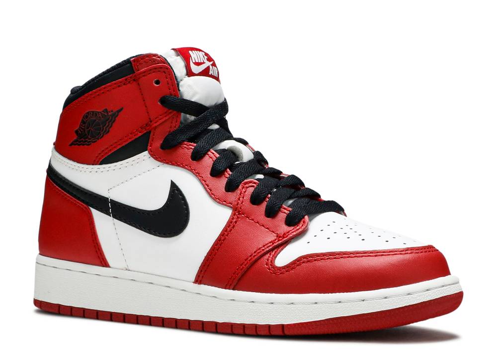 Air Jordan 1 Retro High Og Gs Chicago 2015 Chicago Blanc Suisse