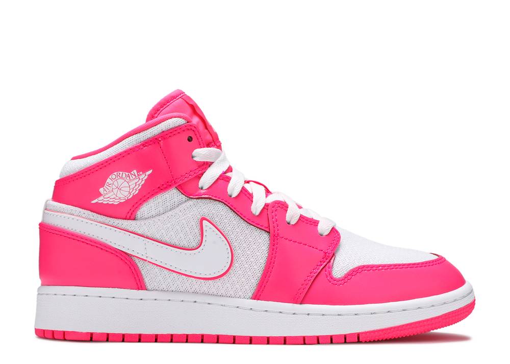 Air Jordan 1 Mid Gs-hyper Rose Suisse