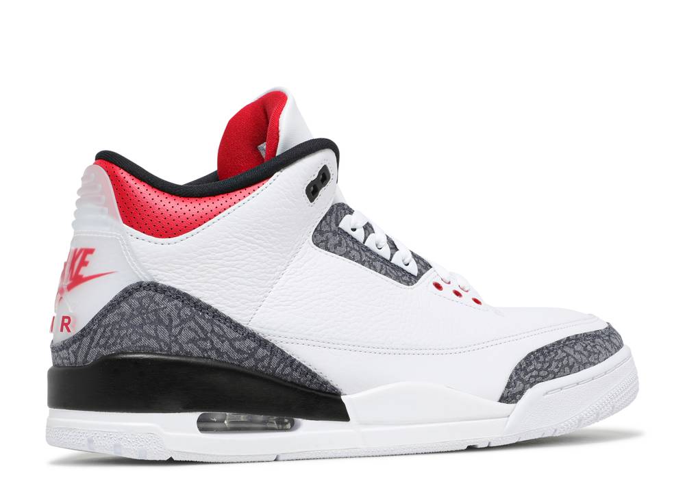 Air Jordan 3 Retro Denim Se Fire Rouge Suisse