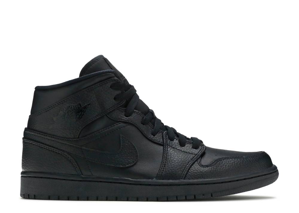 Air Jordan 1 Mid 2020 Triple Noir Suisse