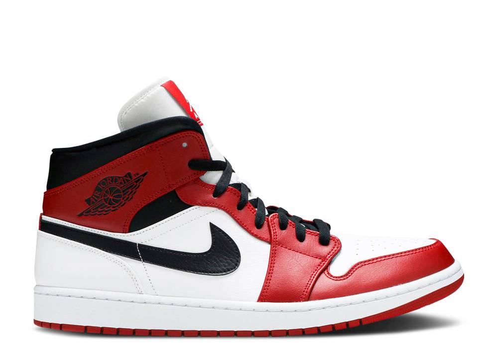 Air Jordan 1 Mid Chicago Blanc/gymrouge/noir Suisse
