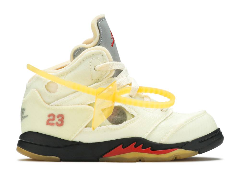 Off-white X Air Jordan 5 Retro Sp Td Sail Suisse