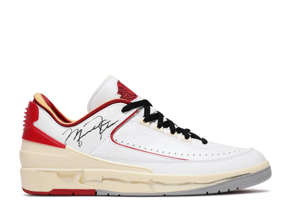 Off-white X Air Jordan 2 Retro Low Sp Blanc Varsity Rouge Suisse