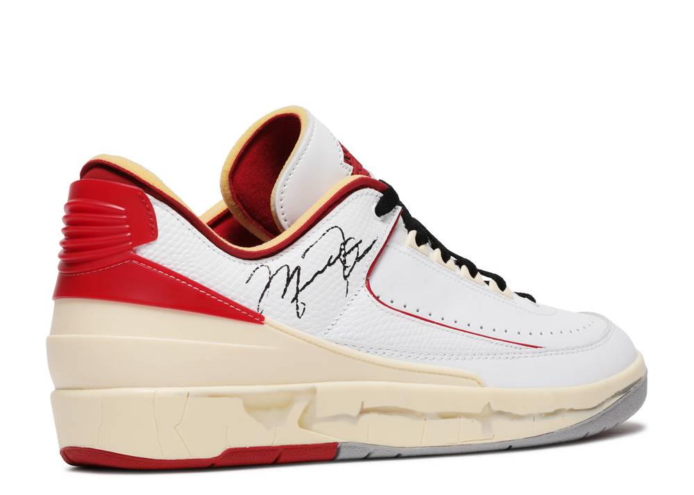 Off-white X Air Jordan 2 Retro Low Sp Blanc Varsity Rouge Suisse