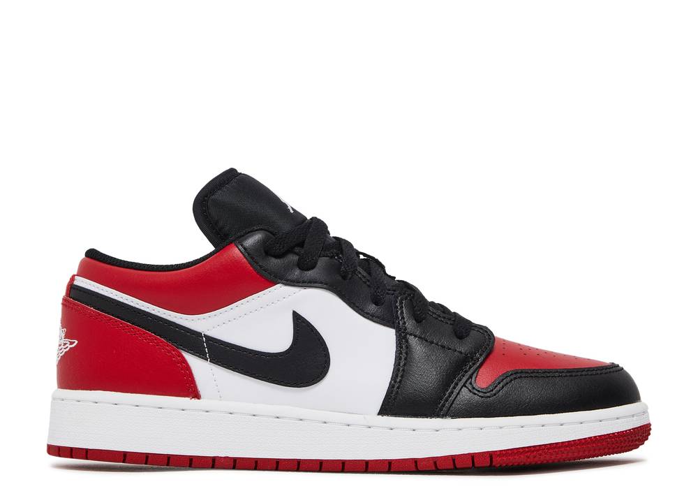 Air Jordan 1 Low Gs Bred Toe Gym Rouge Suisse