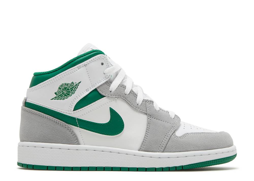 Air Jordan 1 Mid Se Gs' Gris Pin Vert Suisse