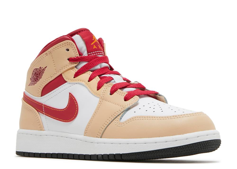 Air Jordan 1 Mid Gs Light Curry' Rouge Cardinal Suisse