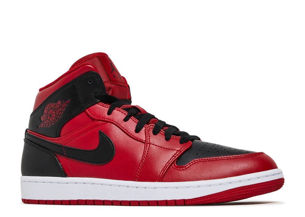 Air Jordan 1 Mid Reverse Bred Gym Rouge Suisse