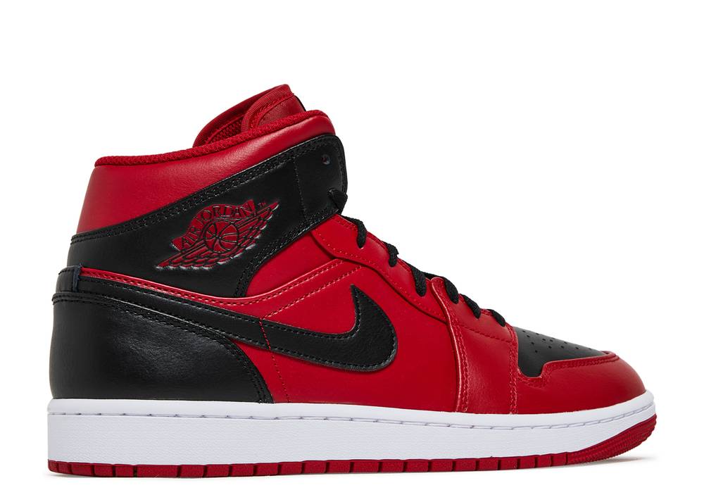 Air Jordan 1 Mid Reverse Bred Gym Rouge Suisse