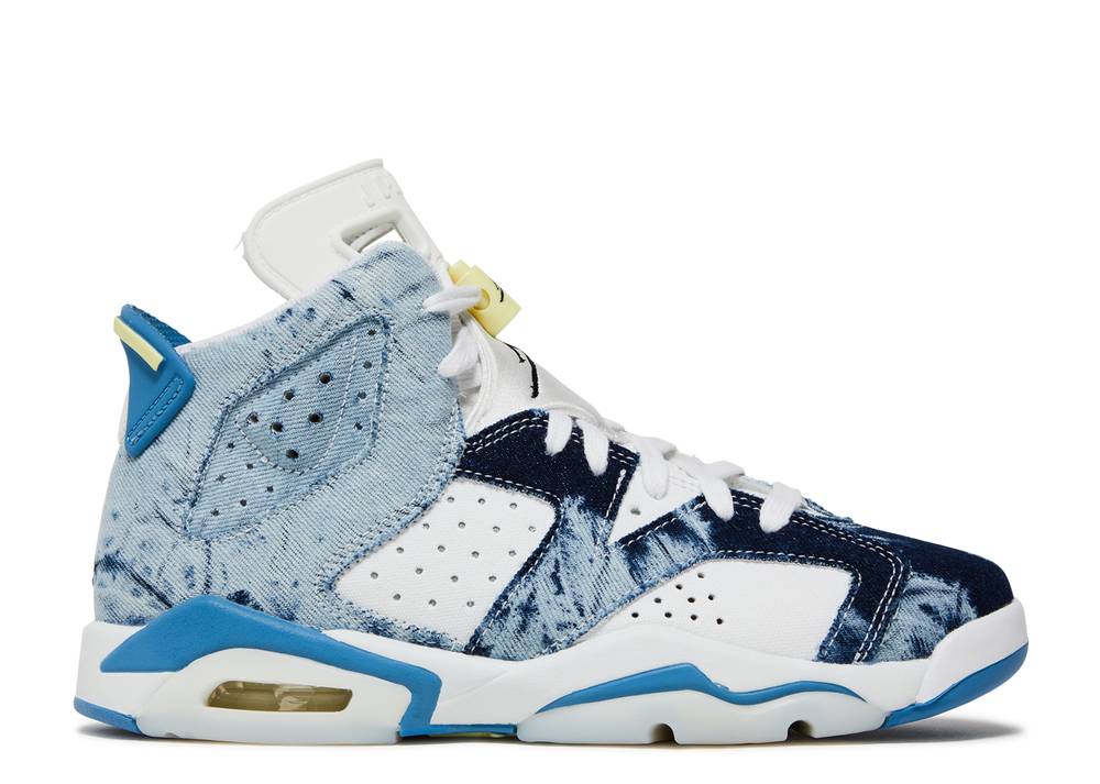 Air Jordan 6 Retro Gs Denim Délavé 2022 Blanc Suisse
