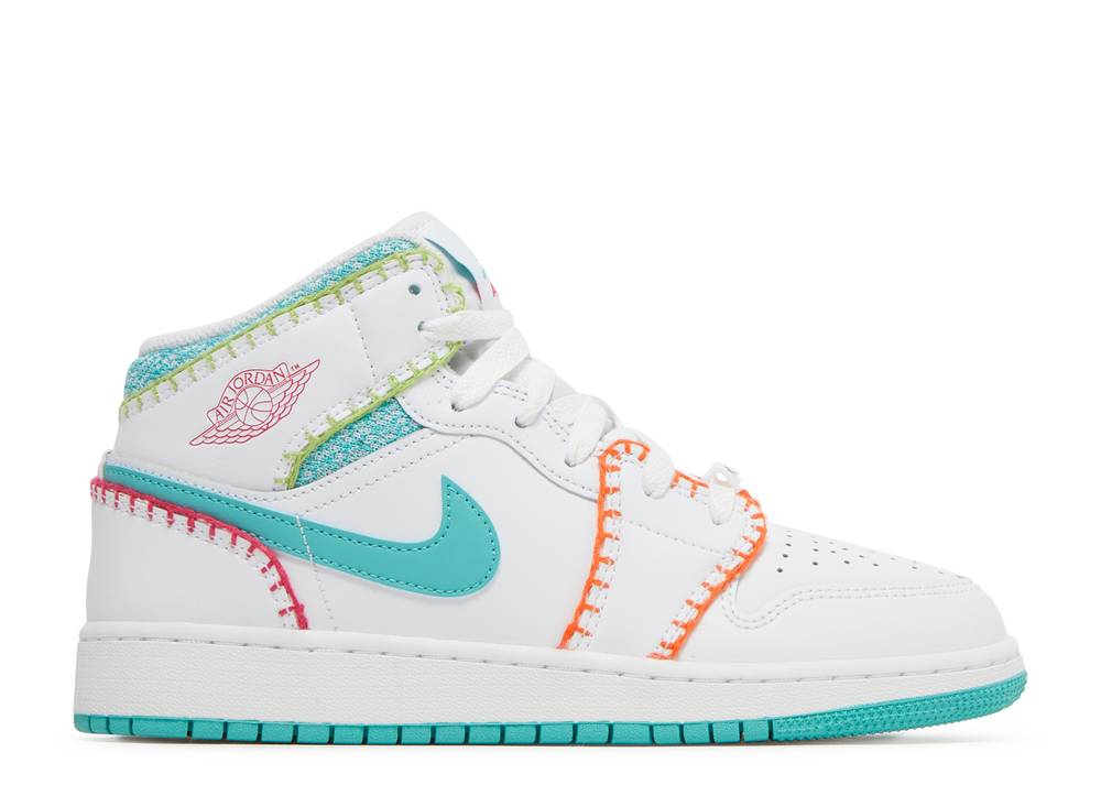 Air Jordan 1 Mid Se Gs Style Multi Knit Suisse